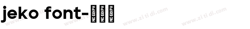 jeko font字体转换